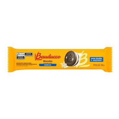 Biscoito Bauducco Recheio Baunilha 108g