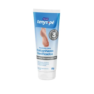 Creme Hidratante Tenys Pé Baruel Reparador Calcanhares Danificados 60g