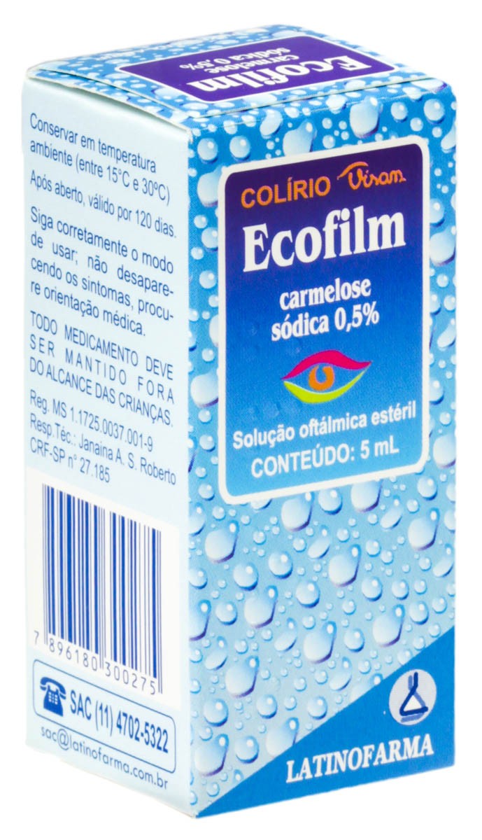 Ecofilm 5mg Colírio Gotejador 5ml