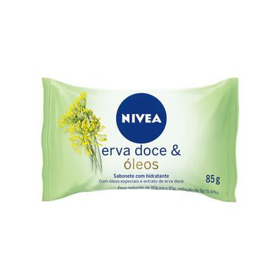 Sabonete Em Barra Hidratante Nivea Erva Doce e Óleos 85g