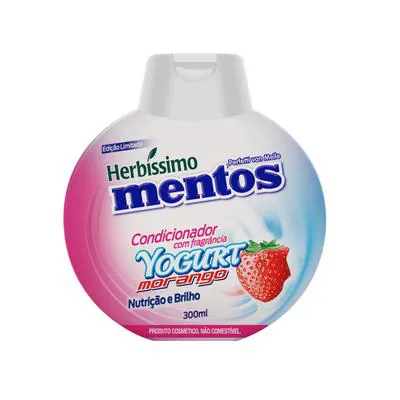 Condicionador Herbíssimo Mentos Yogurt Morango 300ml