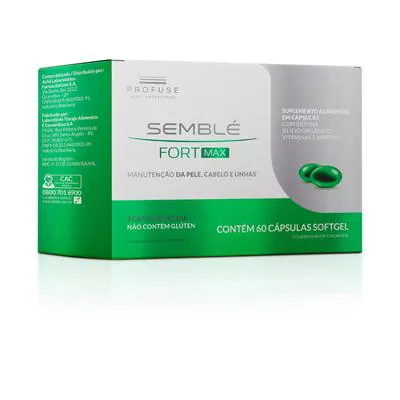 Suplemento Vitamínico Mineral Profuse Semblé Fort Max 60 Cápsulas