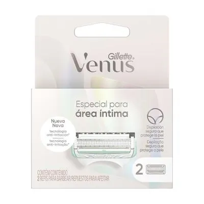 Carga Gillette Venus Área Íntima 2 Unidades