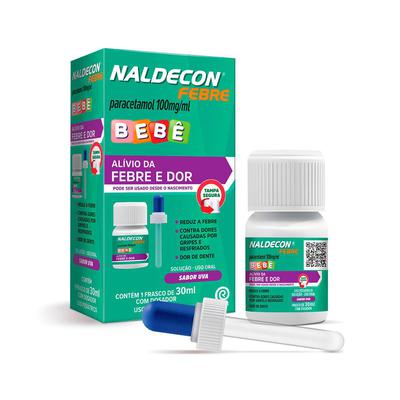 Naldecon Paracetamol 100Mg/Ml Febre Bebê 30Ml preço