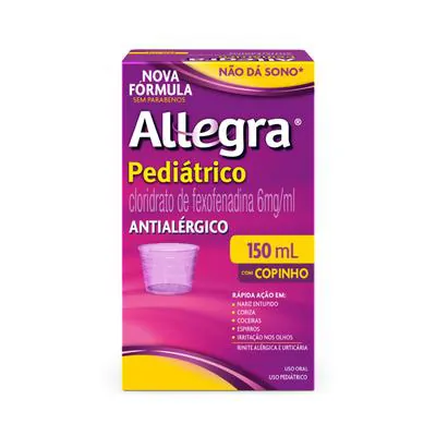 Antialérgico Allegra Pediátrico Copinho 6mg/ml 150ml