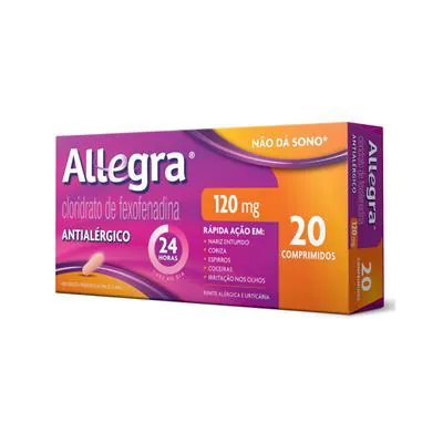 Allegra 120mg 20 Comprimidos