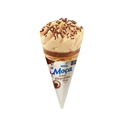 Sorvete Nestlé Moça Brigadeiro Duo Cone 52g