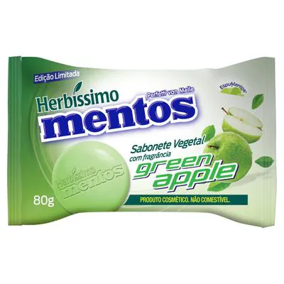 Sabonete Vegetal Herbíssimo Mentos Green Apple 80g