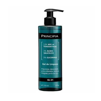 Gel de Limpeza Principia 13% Mex Tensoativos 2% Ácido Salicílico 5% Glicerina 350gr