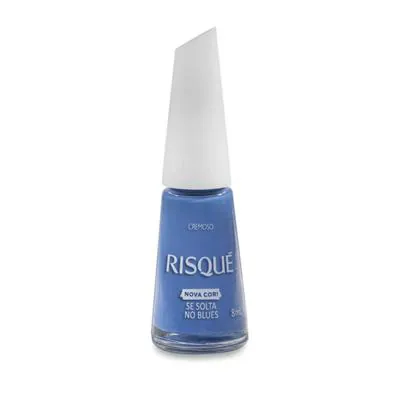 Esmalte Risqué Cremoso Se Solta No Blues 8ml