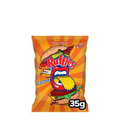 Salgadinho Elma Chips Ruffles Cheeseburgues 35g