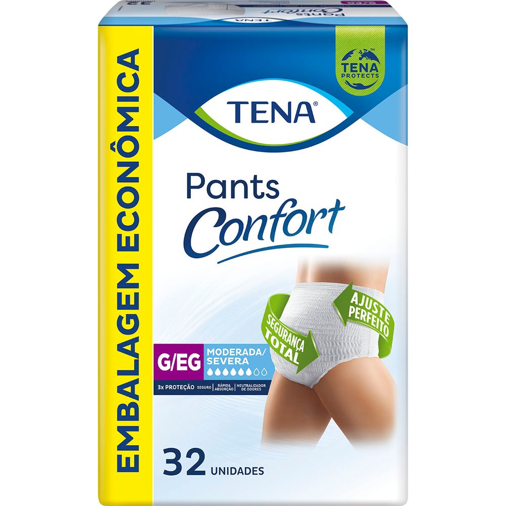 Roupa Íntima Tena Pants Confort G/EG 32 Unidades