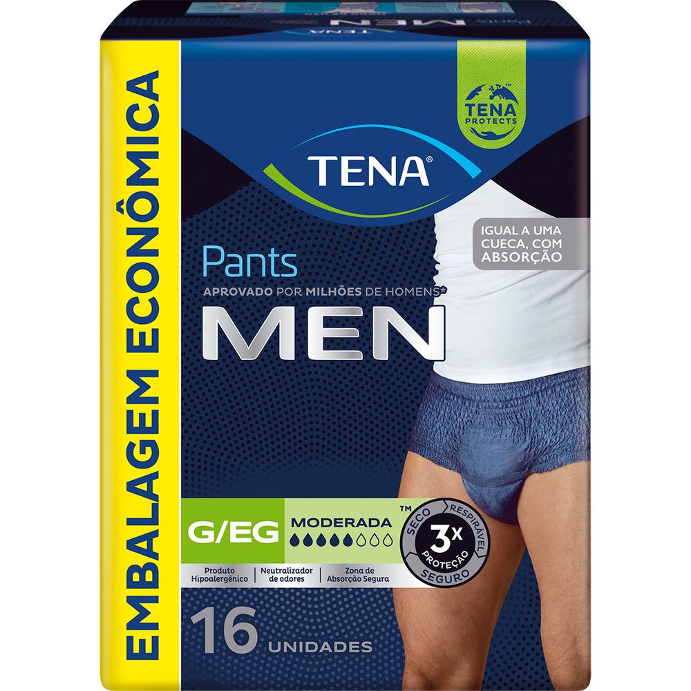 Roupa Íntima Tena Pants Men G/EG 16 Unidades
