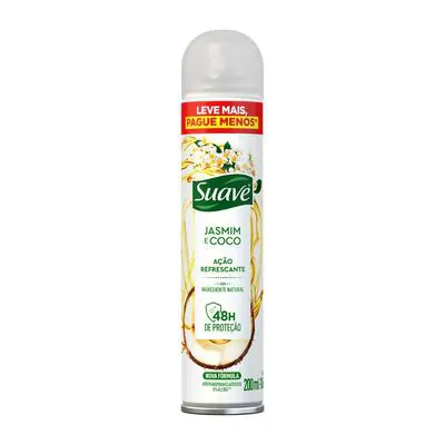 Desodorante Aerosol Suave Jasmim e Cocô Leve Mais Pague Menos 200ml