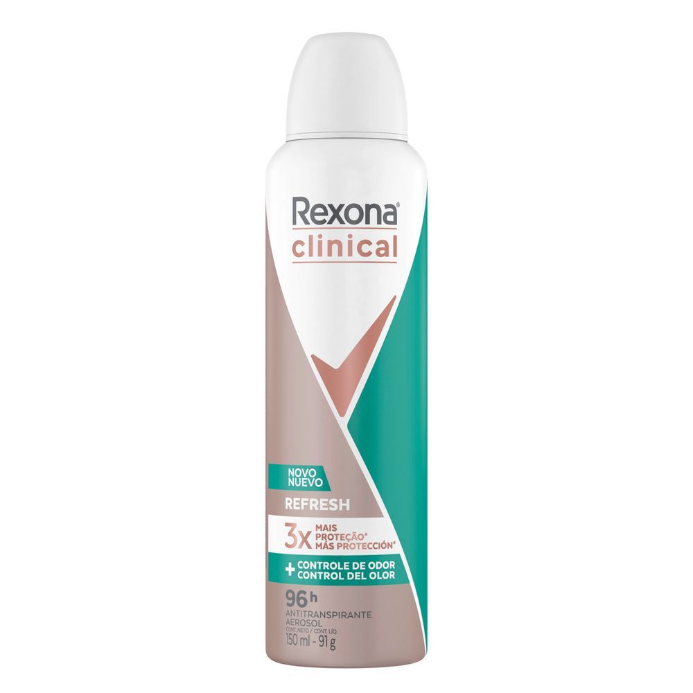 Antitranspirante Aerosol Rexona Clinical Refresh 150ml