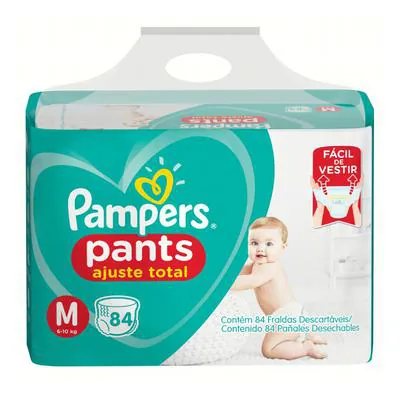 Fralda Pampers Pants Top M 84 Unidades