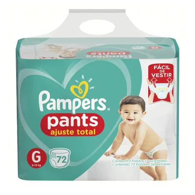Fralda Pampers Pants Top G 72 Unidades