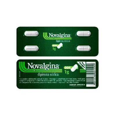 Analgésico Novalgina 1g 4 Comprimidos