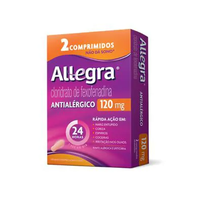 Allegra 120mg 2 Comprimidos