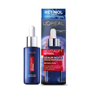 Sérum Facial Loreal Revitalift Retinol Noite Rugas Profundas 30ml