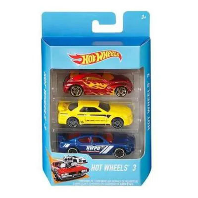 Hot Wheels Die-Cast Com 3 Mattel