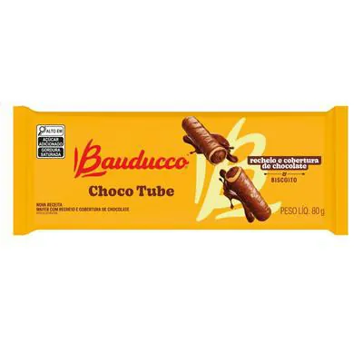 Choco Biscuit Tube Ao Leite Bauducco 80g