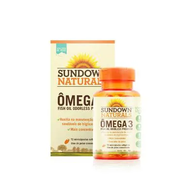 Ômega-3 Sundown Fish Oil 1290mf 72 Cápsulas