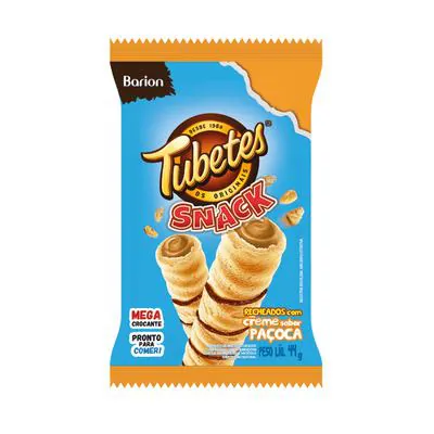 Tubetes Snack Paçoca 44g