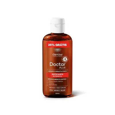 Shampoo Anticaspa Darrow Doctar Plus 120ml com 25% Grátis