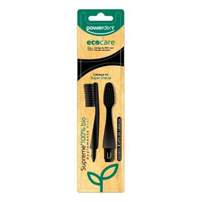 Refil Escova Dental Ecocare 100% Bio com 2 Unidades