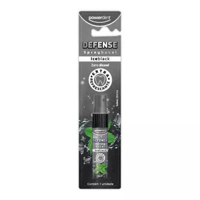 Spray Bucal Powerdent Defense Iceblack 15ml