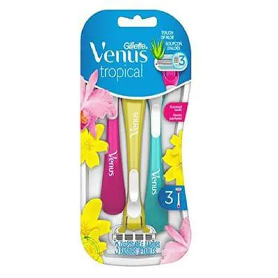 Aparelho para Depilação Gillette Venus Tropical 3 Unidades