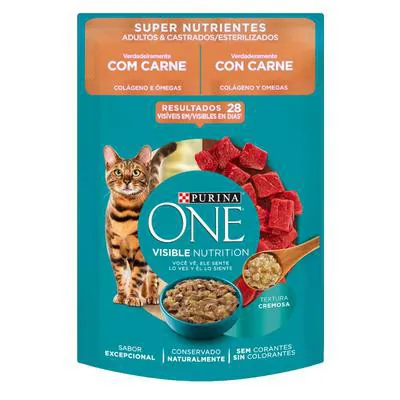 Sache Purina One Gato Carne 85 Gr