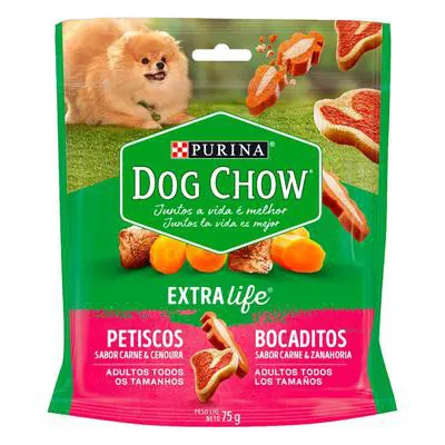 Petisco Purina Dogchow Carne E Cenoura Adulto 75 Gr