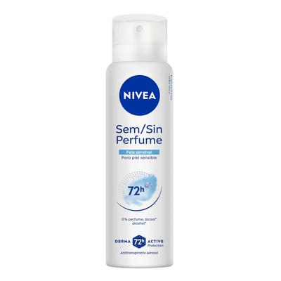 Desodorante Antitranspirante Nivea Aerossol Sem Perfume Pele Sensível 150Ml preço