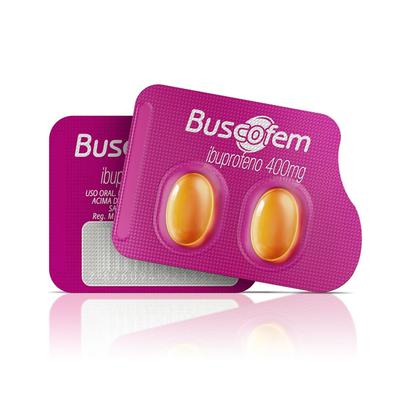 Analgésico Buscofem Ibuprofeno 400Mg Blister 2 Cápsulas preço