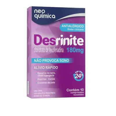 Desrinite 180mg 10 Comprimidos