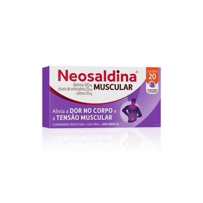 Neosaldina Muscular Analgésico E Relaxante Muscular Dipirona 20 Comprimidos preço