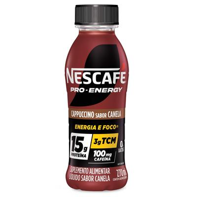 Suplemento Alimentar Nescafé Pro-Energy Capuccino Canela 15G Proteína - 270Ml preço