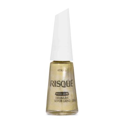 Esmalte Dourado Risqué Doura-me Se For Capaz Metálico 8ml