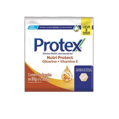 Sabonete Em Barra Protex Nutri Protect Vitamina E 3 Un 85G preço