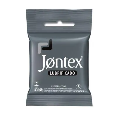 Preservativo Jontex Lubrificado Bolso 3 Unidades