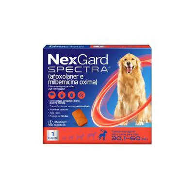 Nexgard Antipulgas e Carrapatos para Cães de 30,1 a 60Kg 3 Tabletes