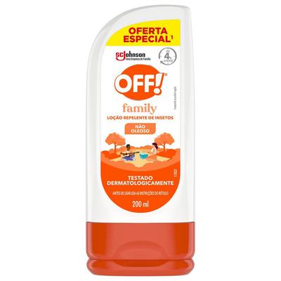 Repelente Loção Off! Family Squeeze Oferta Especial 200ml