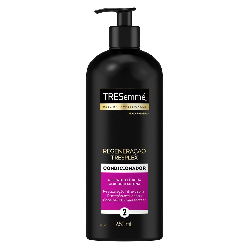 Condicionador Tresemmé Regeneração Tresplex Queratina Líquida Gluconolactona 650ml