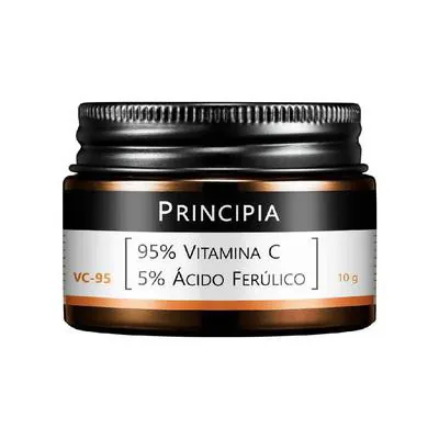 Vitamina C Pura Principia 95% + 5% Ácido Ferúlico Pó Ultrafino 10g