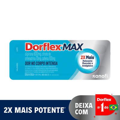 Dorflex Max Analgésico E Relaxante Muscular 4 Comprimidos preço