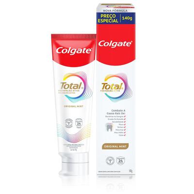Creme Dental Colgate Total Original Mint Prevenção Ativa 140g