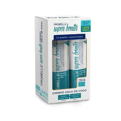 Kit Probelle Shampoo +Condicionador Crespo Agua De Coco 500Ml preço