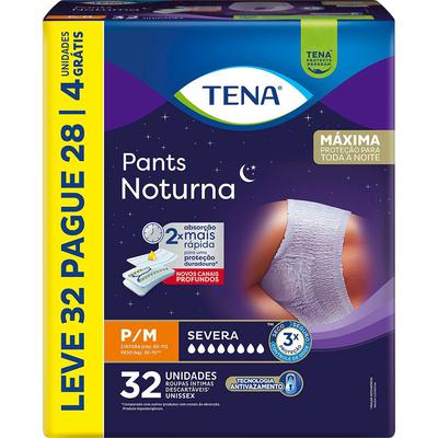 Roupa Íntima Tena Pants Noturna P/M Leve 32 Pague 28 unidades